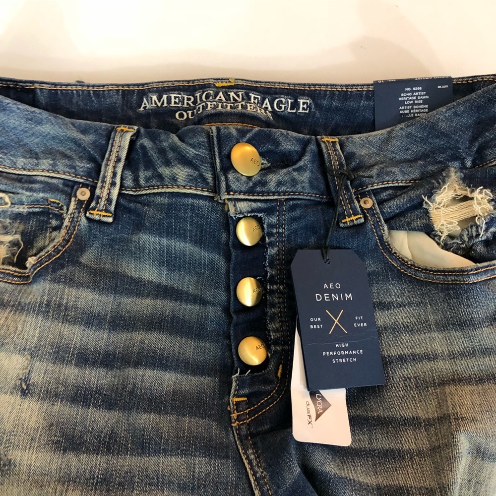 American Eagle jeans.